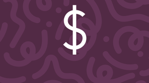 Purple Textured background with white money icon
