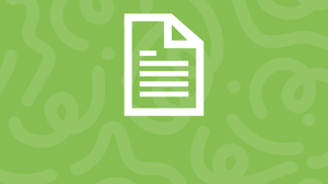 Green Textured background with white document logo